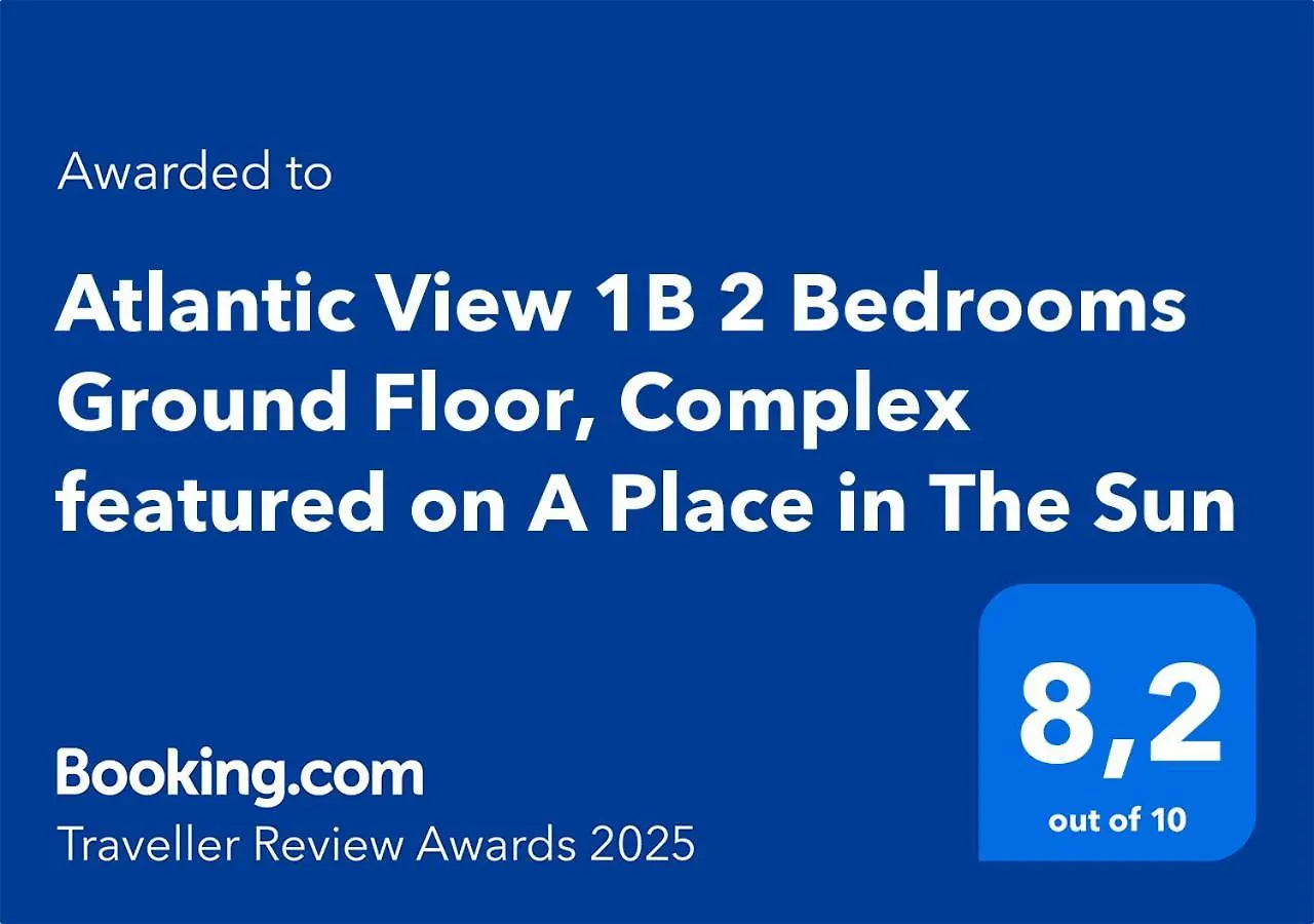 Atlantic View 1B 2 Bedrooms Ground Floor, Complex Featured On A Place In The Sun 卡门港